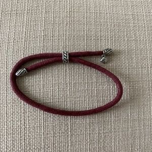 David Yurman rope cable bracelet-crimson